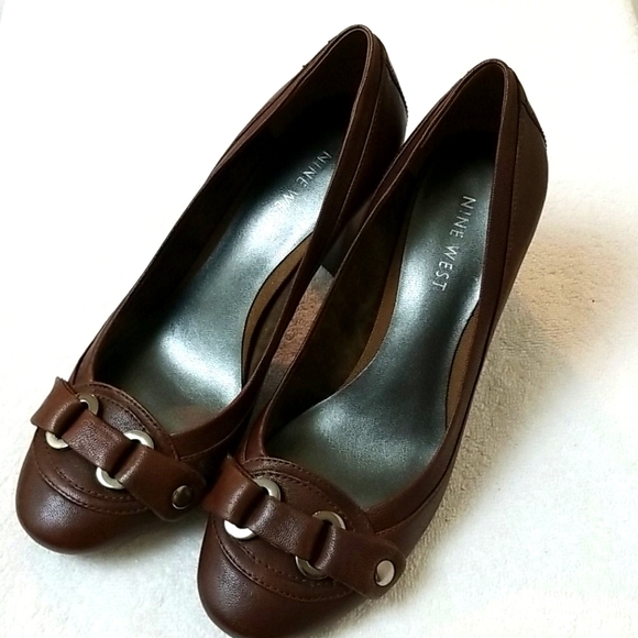 Nine West Leather Heels - Picture 1 of 6